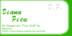 diana picu business card